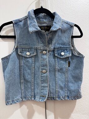 BeBop Light Blue Denim Trucker Vest